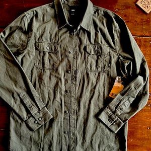 NWT Vans Shirt Dark Green